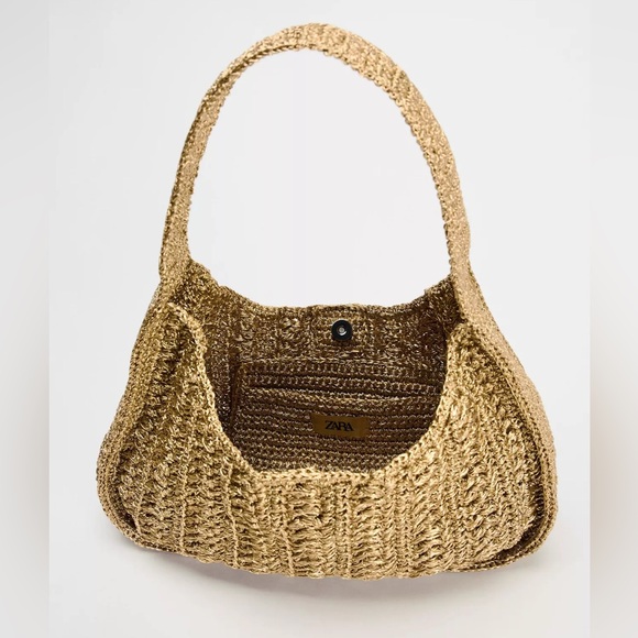 Zara Woven Tan Bag - Picture 2 of 15